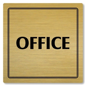 Office, 80x80mm, zlatá, Utah